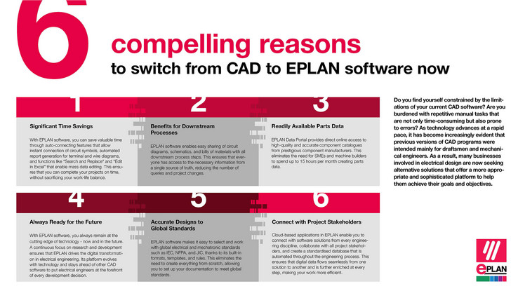 Free PDF "From CAD to EPLAN" Six compelling reasons to switch from CAD to EPLAN software right now